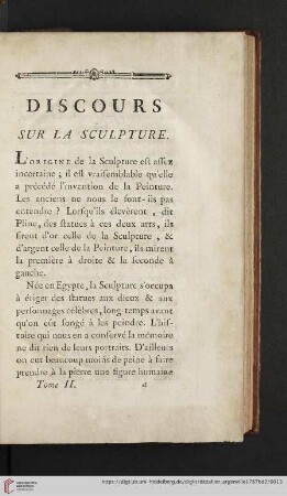 Discours sur la sculpture