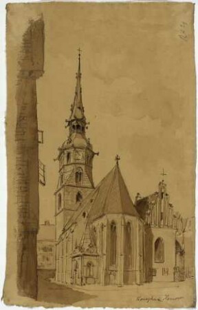 Kreuzkirche zu Hannover, Gesamtgebäude von Südosten