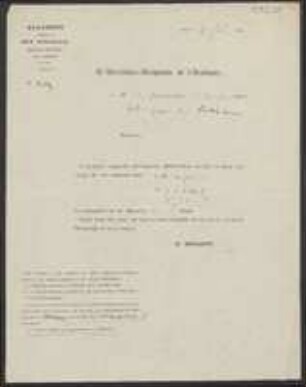 Brief von Belles-Lettres et Arts Académie des Sciences (Lyon) an Regensburgische Botanische Gesellschaft