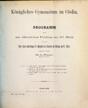Ueber Ritschls Umstellung in der vierten Elegie des Tibull