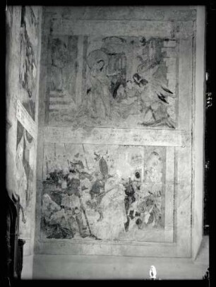 Kirche; Wandbilder im Chor, nach der Restaurierung