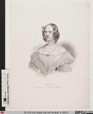 Bildnis Marie, Königin von Hannover, geb. Prinzessin von Sachsen-Altenburg
