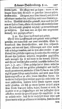 §. 22. Von seiner sanfftmuth und gedult