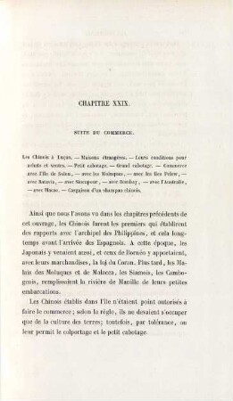 Chapitre XXIX. Suite du commerce