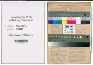 Entnazifizierung Wilhelm Wienhoven , geb. 20.07.1886 (Fahrer)