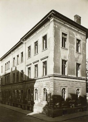 Erste Realschule : Dresden-Neustadt, Königstraße 15. Erste Realschule, Gebäude Wallgäßchen, Ecke Rähnitzgasse