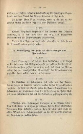 h) Bewilligung von Hilfe bei Entbindungen und Frauenleiden