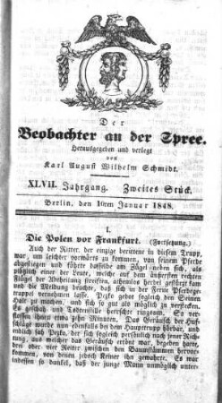 2. Stueck, 10. Januar 1848