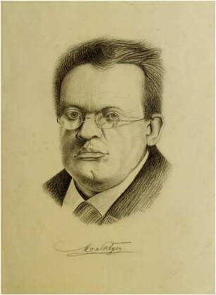 Kohlezeichnung Max Reger