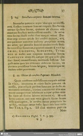 §. 24. Structura corporis humani interna