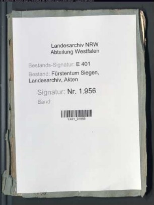 Renteirechnung des Amtes Siegen (zusammengestellt durch den Rentmeister Martinus Dentatus)