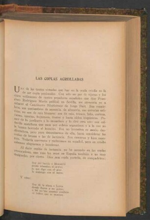 Las coplas acriolladas