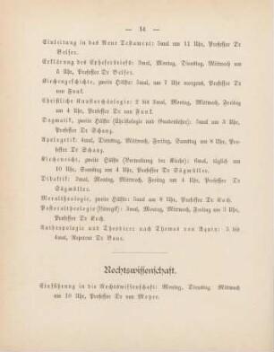 14-16, Rechtswissenschaft