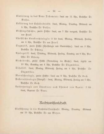 14-16, Rechtswissenschaft