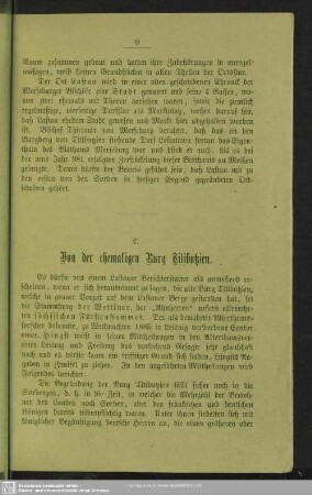 2. Von der ehemaligen Burg Titibutzien