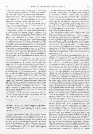 915-917 [Rezension] Neue Formen der Schriftauslegung?