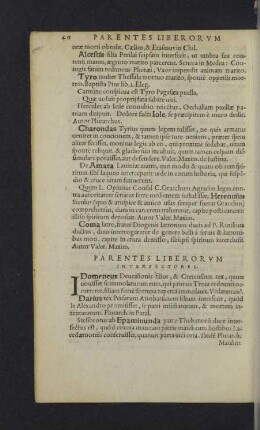 Parentes liberorum interfectores.