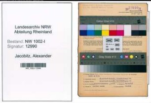 Entnazifizierung Alexander Jacobitz, geb. 21.04.1902 (Kaufm.Angest.)