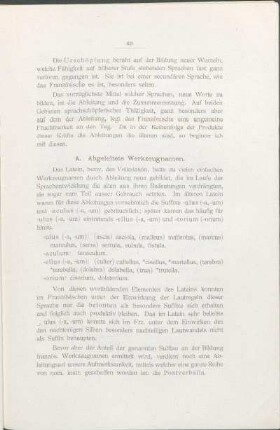 A. Abgeleitete Werkzeugnamen.