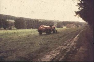 Fotografie: Gülle- und Entmistungstechnik, Güllefass, Gülleausbringung, Prallteller