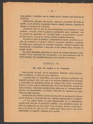 Capítulo VI - El reto, la lucha y la victoria