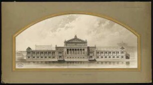 Wettbewerb Museumsinsel, Berlin: Ansicht Pergamonmuseum und Kupfergraben