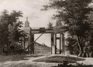 Ansichten Karlsruher Gebäude, Bauwerke und Denkmäler. Durlacher Tor