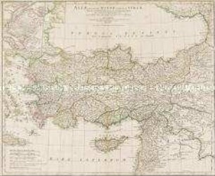 Asiae, Quae Vulgo Minor dicitur, et Syriae. Mit zwei Nebenkarten: Troas; Bosporus