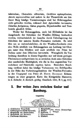 5. Der weisse Jura zwischen Goslar und Harzburg.