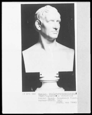 Friedrich Tieck. Büste