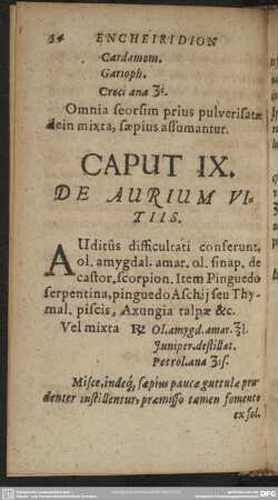 Caput IX. De Aurium Ultiis