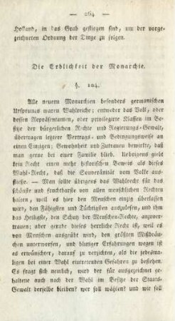 Die Erblichkeit der Monarchie