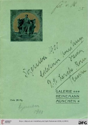 Galerie Heinemann: [Dezember]