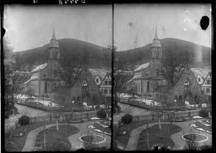 Bad Herrenalb Klosterkirche - Ruine Paradies Ansicht von Nordwesten