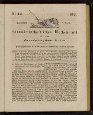 No 14. 5. April. 1833