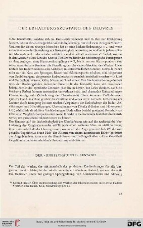 Der "unbeschädigte" Bestand