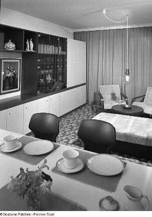 Kombiniertes Wohn- und Schlafzimmer
