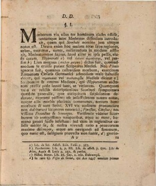 Specimen inaug. de scorbuto