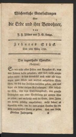 Zehntes Stück