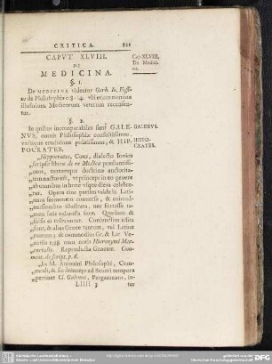 Caput XLVIII. De Medicina