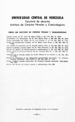145, Universidad Central de Venezuela