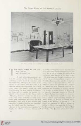 The print room at Bar Harbor, Maine