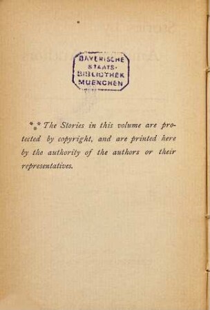 Stories by American Authors, 1