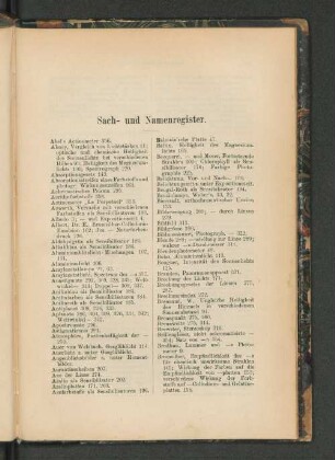 Sach- und Namenregister.