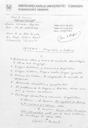 1-3, Coseriu – Programas y lecturas