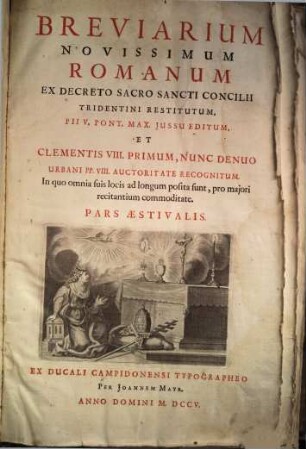 Breviarium Novissimum Romanum : Ex Decreto Sacro Sancti Concilii Tridentini Restitutum, [2]. Pars Æstivalis