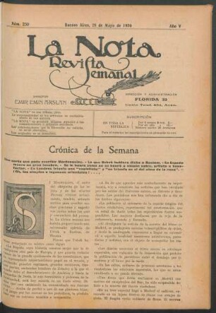 Crónica de la semana