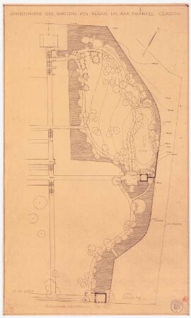 Garten Fraenkel, Berlin-Kladow: Erweiterung des Gartens Fraenkel, Vermerk, 1:200