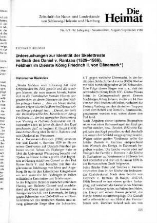Nr. 8/9 - 92. Jahrgang - Neumünster, August/September 1985
