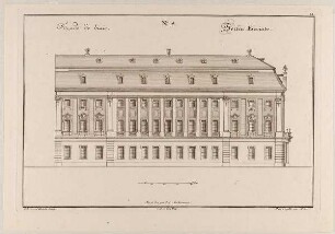 Seitenfassade eines Stadtpalastes